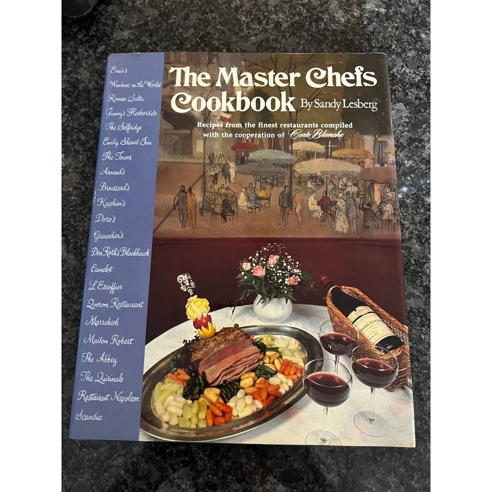 The Master Chefs Cookbook by Sandy Lesberg‎ Vintage Recipes 1980